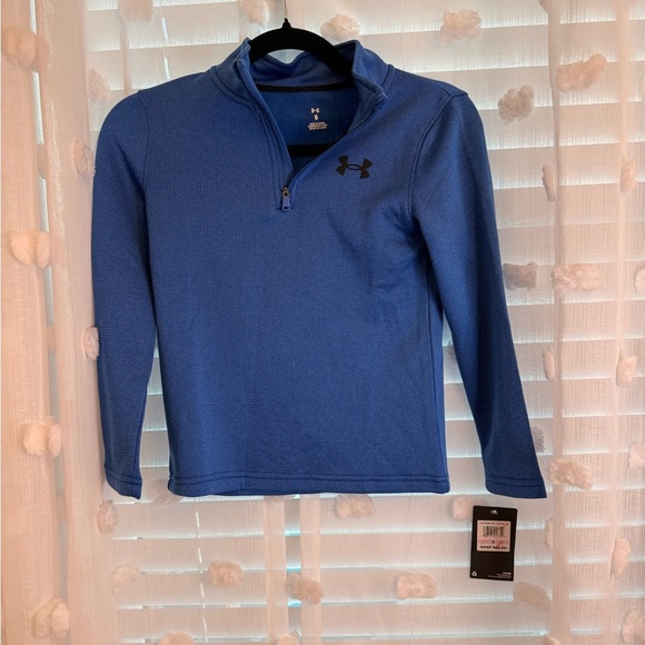 Under Armour Kids Royal Blue Quarter-Zip Hoodie - Picture 2 of 5